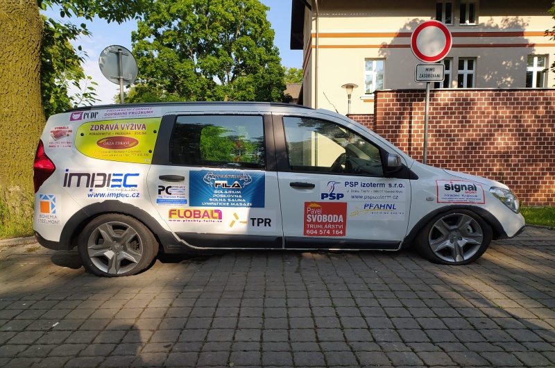 Sociální automobil Oblastní charity Nové Hrady u Skutče.